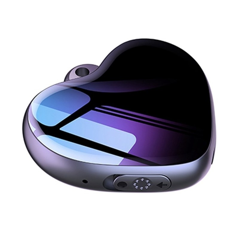 Pendentif enregistreur vocal espion - Détection de son 20 heures