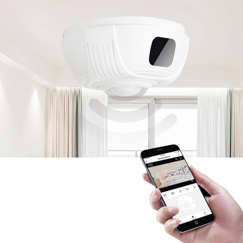 Rookmelder WIFI camera lange autonomie 330° draaibaar
