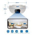 Detector de humo cámara WIFI larga autonomía giratoria 330°
