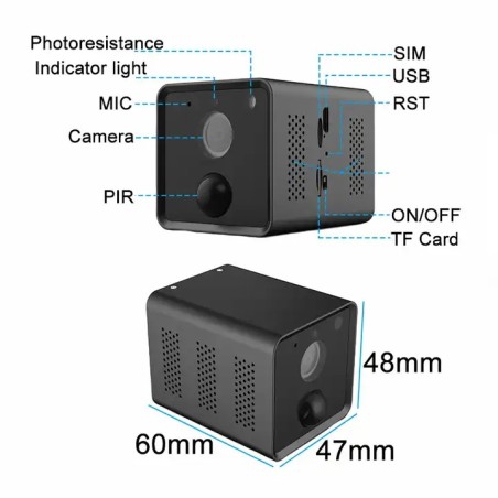 Rilevamento del movimento PIR della telecamera WIFI connessa a lunga durata della batteria