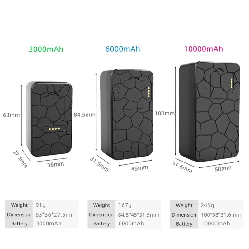 Waterdichte 4G magnetische GPS-tracker met microfoon 30 dagen