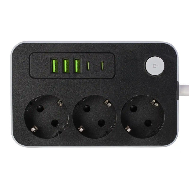 Cámara WiFi Full HD en Regleta de Enchufes y Puertos USB