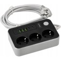 Full HD WiFi-Kamera in Steckdosenleiste und USB-Ports