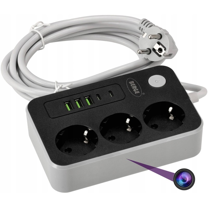 Full HD WiFi Camera in Stopcontactdoos en USB Poorten