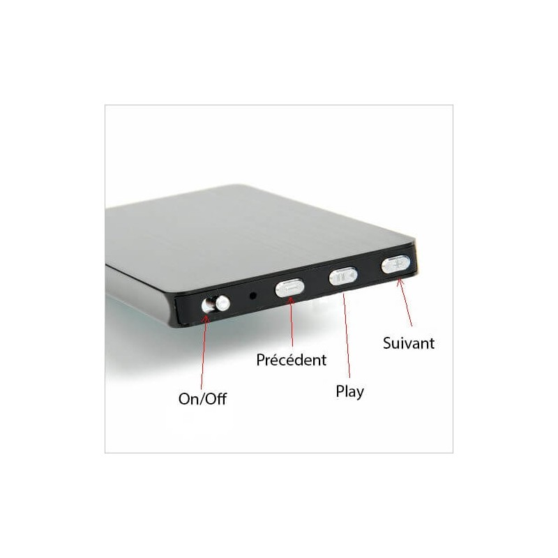 Micro enregistreur vocal longue autonomie 80h et 160h en détection
